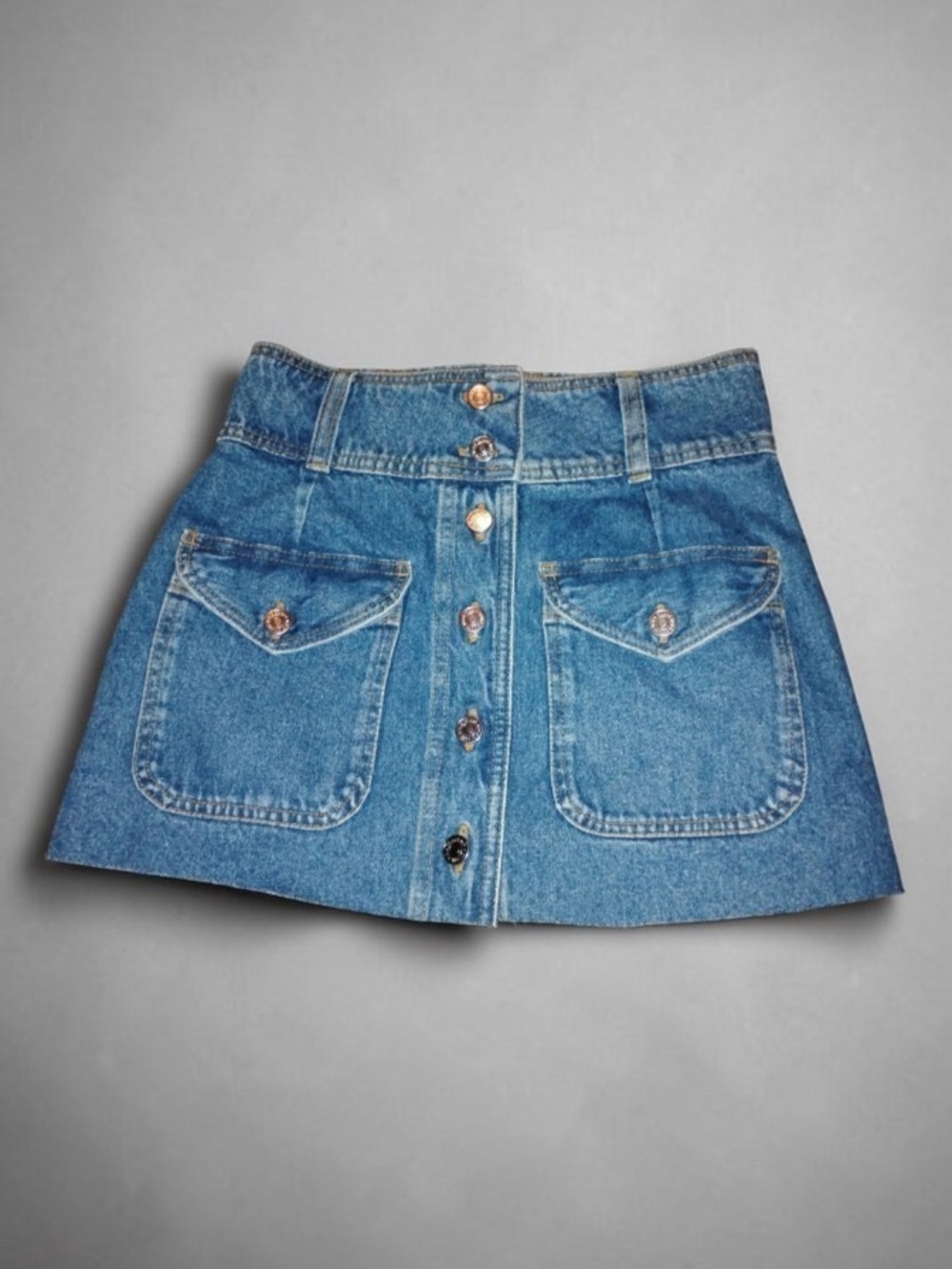 Sézane Bettie Denim Mini Skirt EUC Size 36